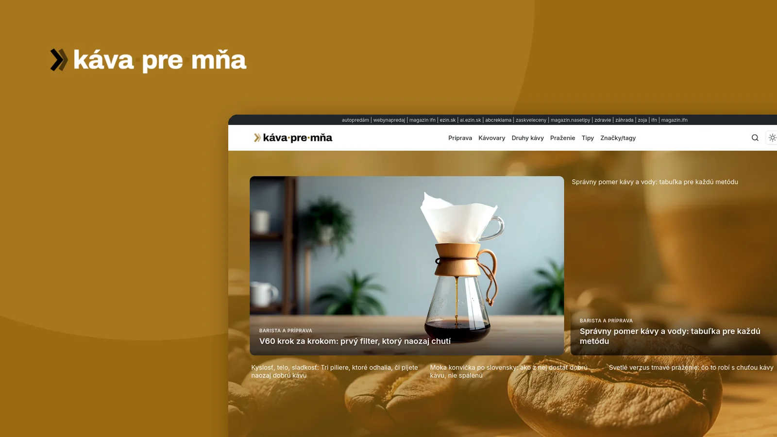 Káva doma magazin.kavapremna.sk